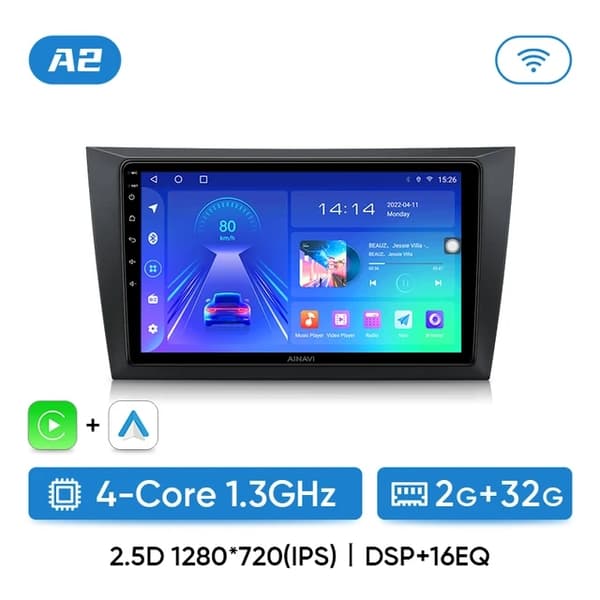 Volkswagen Golf 6 Multimedieafspiller, CarPlay & Android Auto, 4G Navigation, H5 4G 32G