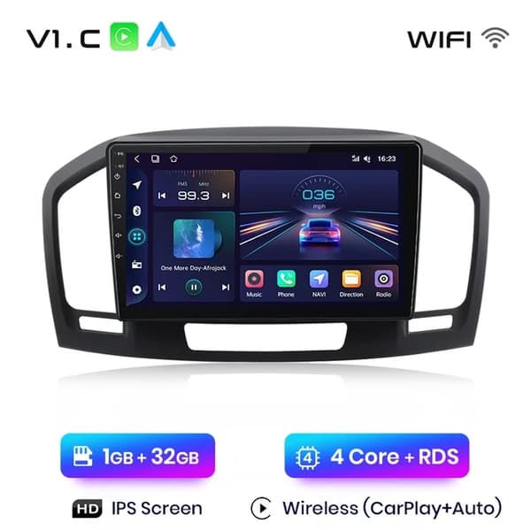 Bil Multimedia Afspiller, Trådløs CarPlay, Android Auto, V1C (1GB-32GB)