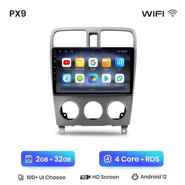 Bilradio Multimedia Navigation, Android Autoradio, CarPlay Stereo, WIFI 1GB-16GB