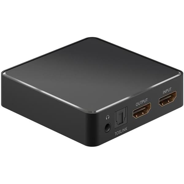 HDMI 4K Ljudextraktör - Kompatibel 7.1 - Aluminium - Utgång Jack 3,5 mm - Optisk Toslink Utgång - Kompakt