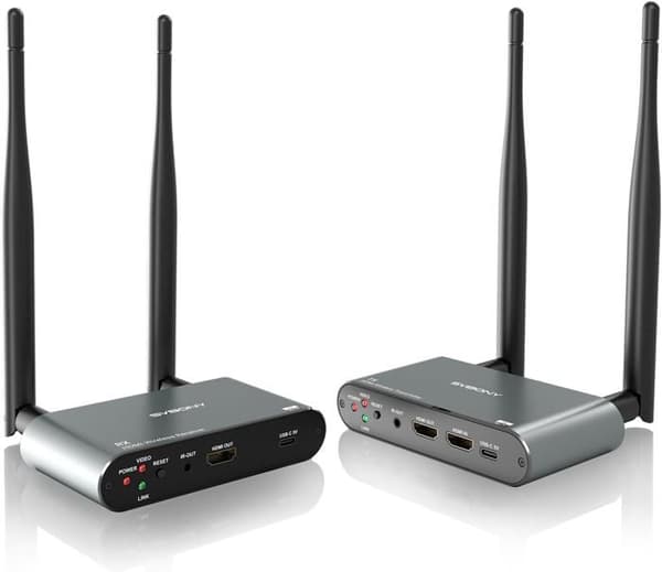 Svbony ST3 4K Trådlöst System för Långdistansöverföring, Stöd för 1TX till 4RX, HDMI Sändare och Mottagare, Latens 0,06s