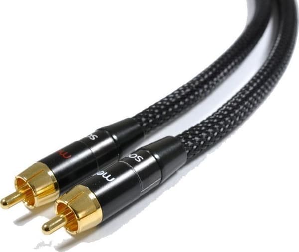 Audio mottagare - ljudsändare Melodika RCA (Cinch) x2 - RCA (Cinch) kabel x2 7m svart