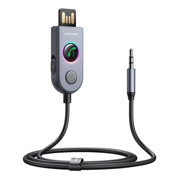 Car-B Series (JR-CB6) trådlös mottagare Bluetooth 5.3, 3,5 mm uttag, 1 m JOYROOM Mörkgrå