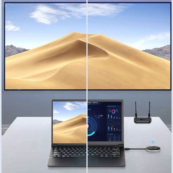 Trådlös HDMI-enhet för samma skärm TD® Dual VGA/HDMI-gränssnitt Plug and Play Stabil överföring