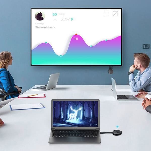 Trådlös HDMI-enhet för samma skärm TD® Dual VGA/HDMI-gränssnitt Plug and Play Stabil överföring