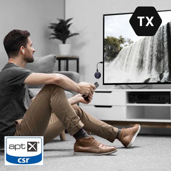 Bluetooth 5.0 ljudadapter till 3,5 mm jack Sändare / Mottagare Akashi