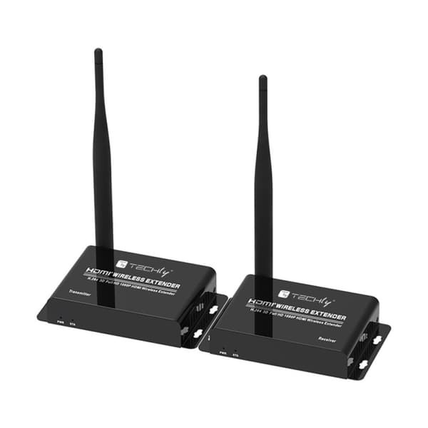 Techly IDATA HDMI-WL55 AV-förlängare AV-sändare & mottagare Svart