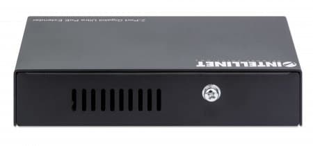Intellinet 2-porttinen gigabitin Ultra PoE -jatke, lisää PoE-kantamaa jopa 100 metriin (328 jalkaan), PoE-virrankulutus 60 W, kaksi PSE-porttia, 30 W: