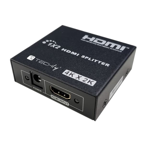 HDMI-splitter 1x2 4K*30Hz Aktiv HDMI-splitter Techly