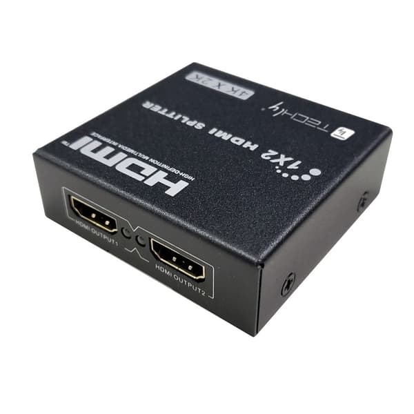 HDMI-splitter 1x2 4K*30Hz Aktiv HDMI-splitter Techly