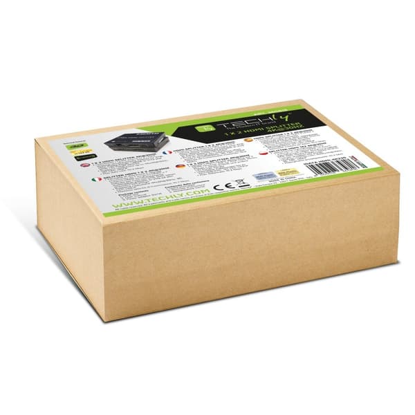 HDMI-splitter 1x2 4K*30Hz Aktiv HDMI-splitter Techly