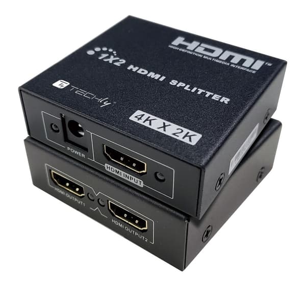 HDMI-splitter 1x2 4K*30Hz Aktiv HDMI-splitter Techly