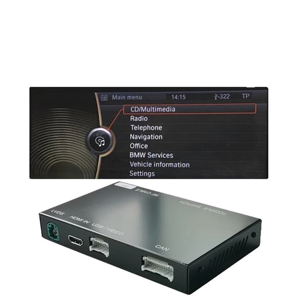 Trådlös Carplay, Android Auto-kompatibilitet, Airplay-spegling, CIC-Svart