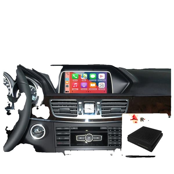 Trådlös CarPlay Android Auto, Plug and Play, Navigeringsmodul, svart