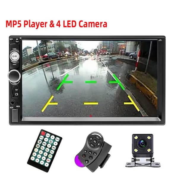 Bil Multimedia Spelare, Android Mirrorlink, Bluetooth Anslutning, kontroll 4 LED-kamera