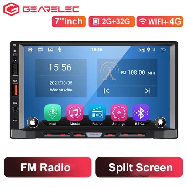 Bilradio, Android 11, Carplay, 2-32GB