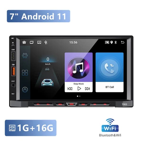 Bil Multimedieafspiller, Android 11, GPS Navigation, 1-16G