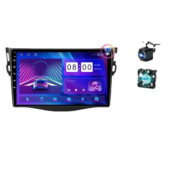 Bilradio, Android 12, Carplay-integration, GPS-navigation, T3L-Fan-Kamera