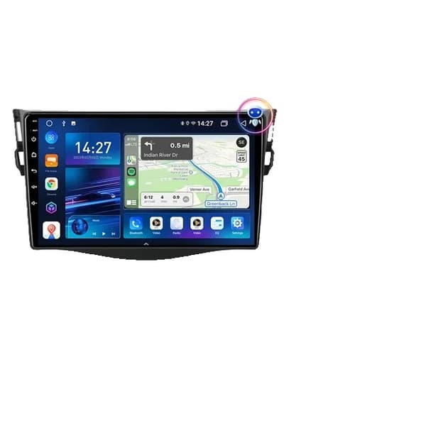 Bilradio, Android 12, Carplay-integration, GPS-navigation, T3L max-Cam-32G DVR