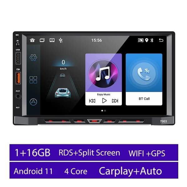 Bilradio, Android 11, Carplay, 1-16GB Carplay