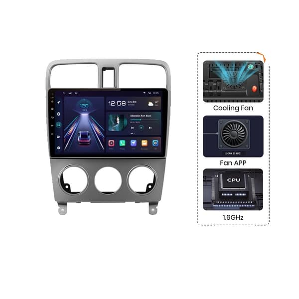 Bilradio Multimedia Navigation, Android Autoradio, CarPlay Stereo, 4G-WIFI 4GB-64GB