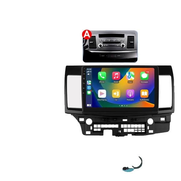 Bil Multimedia, 101 tommer skærm, GPS-navigation, A-4core 2G 32G-P2CP