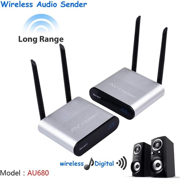 Wireless Digital Audio Transmitter Sender & Receiver Adapter for HiFi Home Theater System Speaker Amplifier/Cellphone/TV/MP3/Earphone