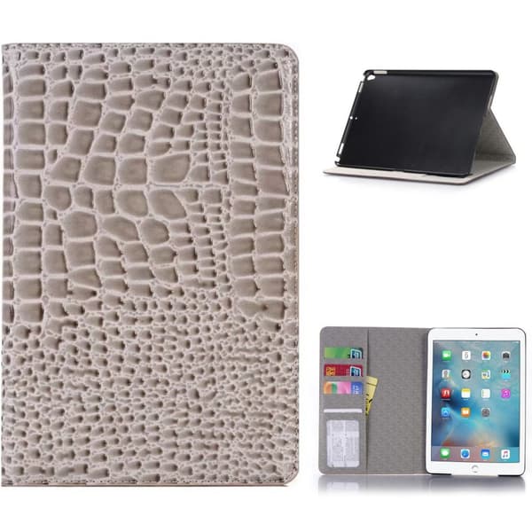 Plånboksfodral iPad Air 10.5" (2019) / iPad Air 3 - Krokodilmönster (Beige)