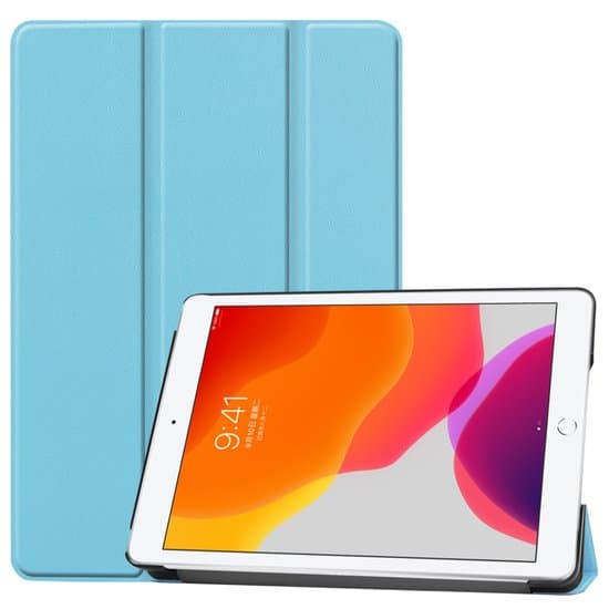 Tri -fold Smart Case Cover til iPad 10.2 (2019/2020) - Soft Blue