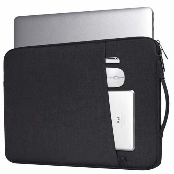 INF Laptoptaske 13,3 tommer kanvas Sort