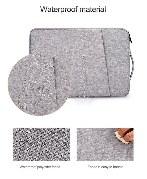 INF Laptop-etui 13,3 tommers i lerret Grå