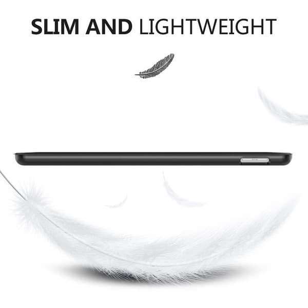 INF iPad fodral 9.7 tum iPad 5/6 iPad Air 1/2 Smart Cover Case Svart