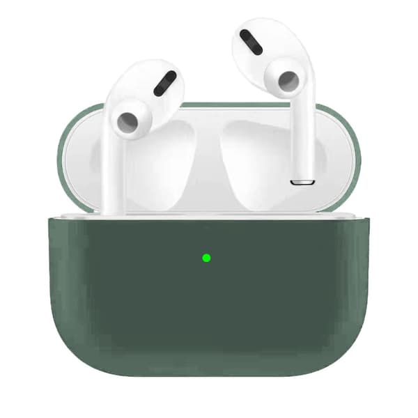 Ultra-slim Silikonfodral till Laddningsetui för Apple AirPods Pro - Mörkgrön