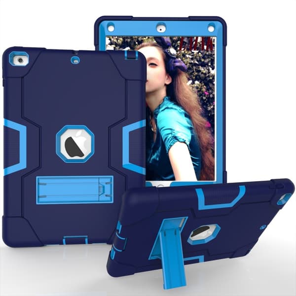 iPad 9.7" 5/6  skal med stativ - Blå