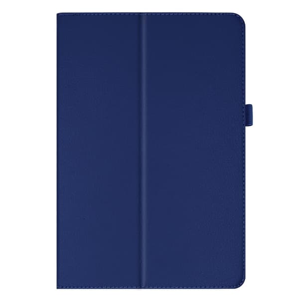 Lenovo Tab M10 Gen 1 Litchi Skin Fodral med stativ - Blå