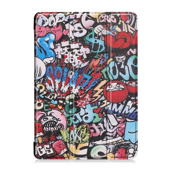 Lenovo Tab M10 Gen 1 Tri-Fold Fodral - Graffiti Lenovo Tab M10 Gen 1 Tri-Fold Fodral - Graffiti
