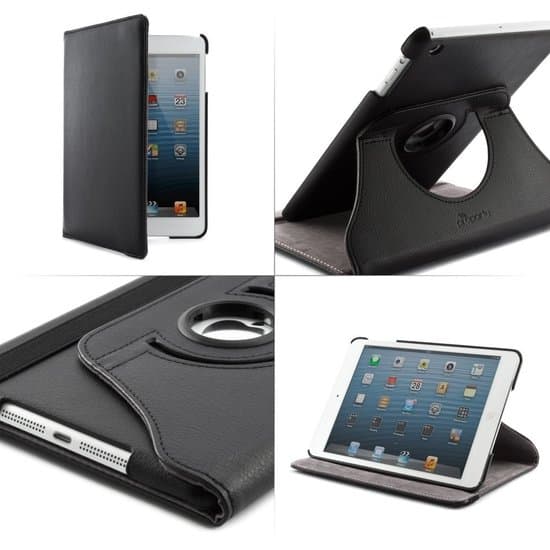 iPad Mini 4 / iPad Mini (2019) - 360 grader Flip Case Cover med standard svart