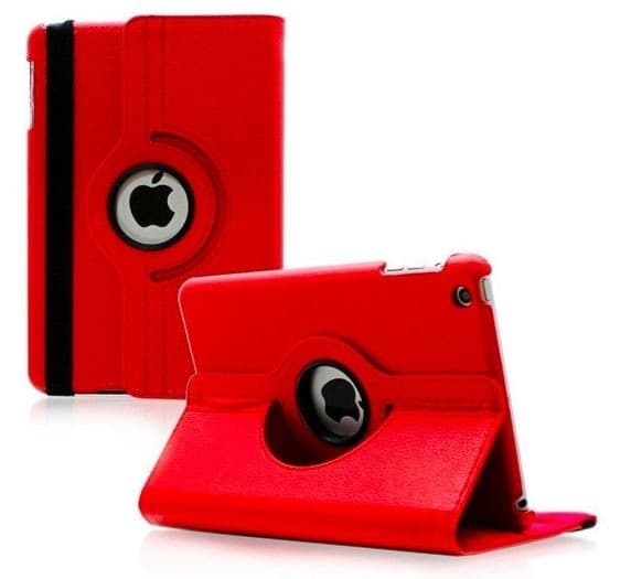 iPad Mini 4 / iPad Mini (2019) - 360 grader Flip Case Red Red
