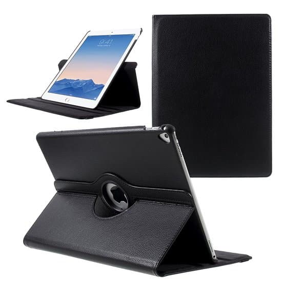 iPad pro 12.9 (2017) cover 360 grader flip cover - sort
