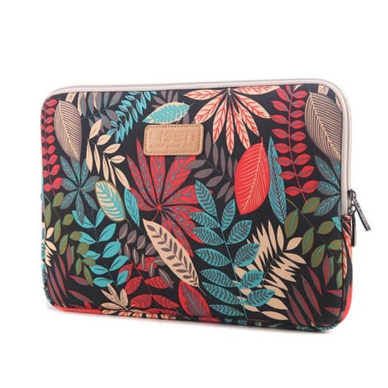 LISEN MacBook 13 tommer sleeve farverige blade Sleeve - sort
