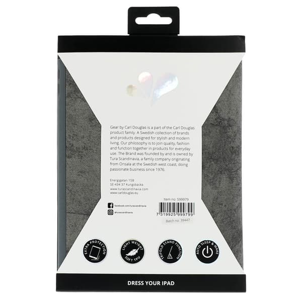 GEAR Tablet Cover  iPad Mini 7,9" 2019 Apple Pencilholder  Grå