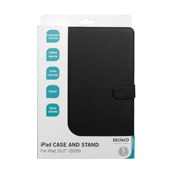 Fodral för iPad 10,2" 7/8/9 gen (2019/2020/2021), veganläder