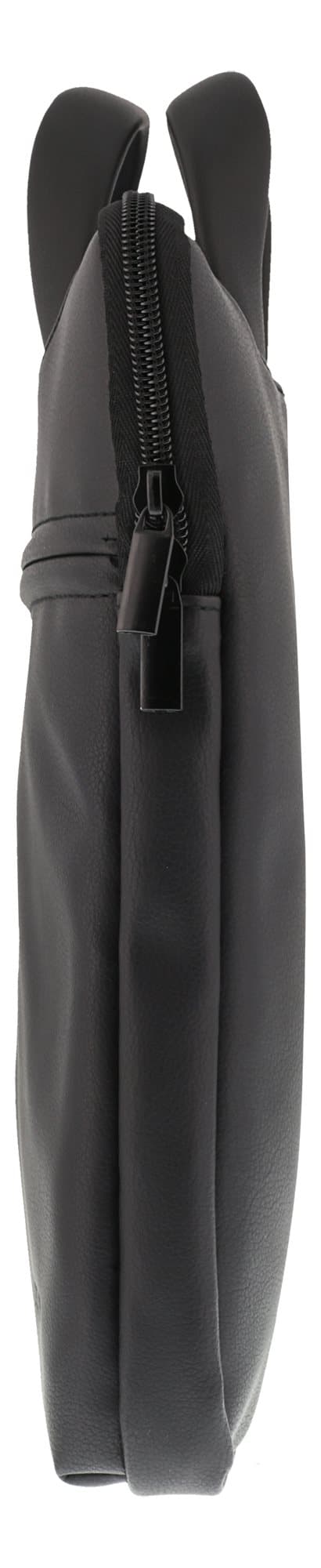 Notebook bag up to 15.6", PU leather, black