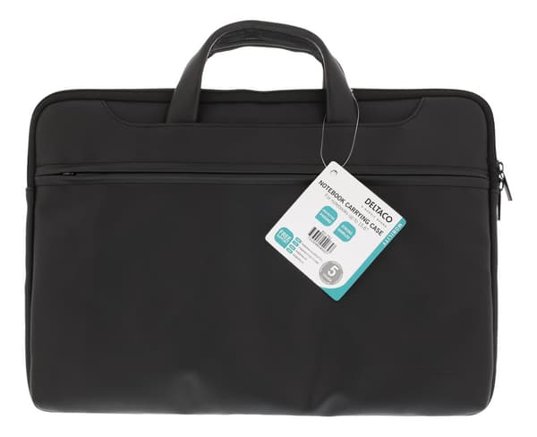 Notebook bag up to 15.6", PU leather, black