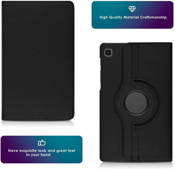 INF Etui / stativ til Samsung Galaxy Tab A7 Lite T220/T225, svart