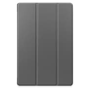 Samsung Galaxy Tab S7 Plus / FE / Lite Tri-fold etui PU læder / PC grå