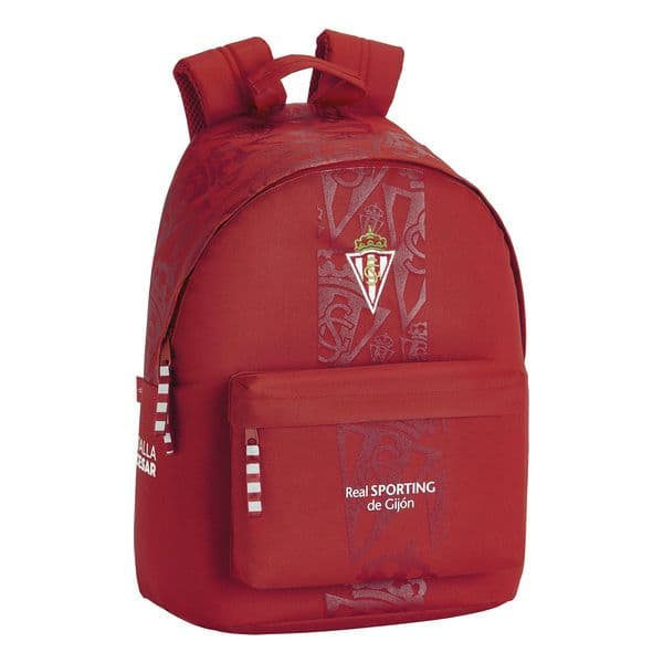 Laptop Ryggsekk Real Sporting de Gijón 14,1'' Rød 31 x 41 x 16 cm