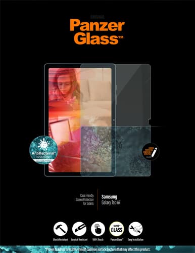 PanzerGlass 7244, Kirkas näytönsuoja, Karkaistu lasi, Polyeteenitereftalaatti,