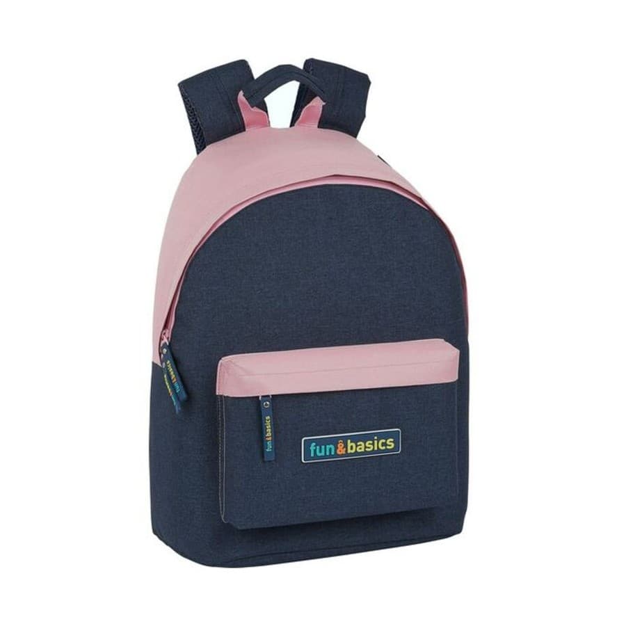 Laptopryggsäck Fun & Basics 14,1'' Rosa Marinblå