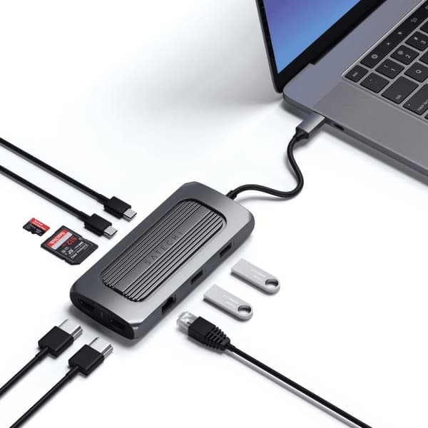 Satechi USB-C Multiport MX Adapter Grå